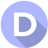 Logo containing letter D